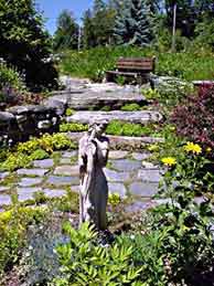 outdoor garden wedding berkshires, ma